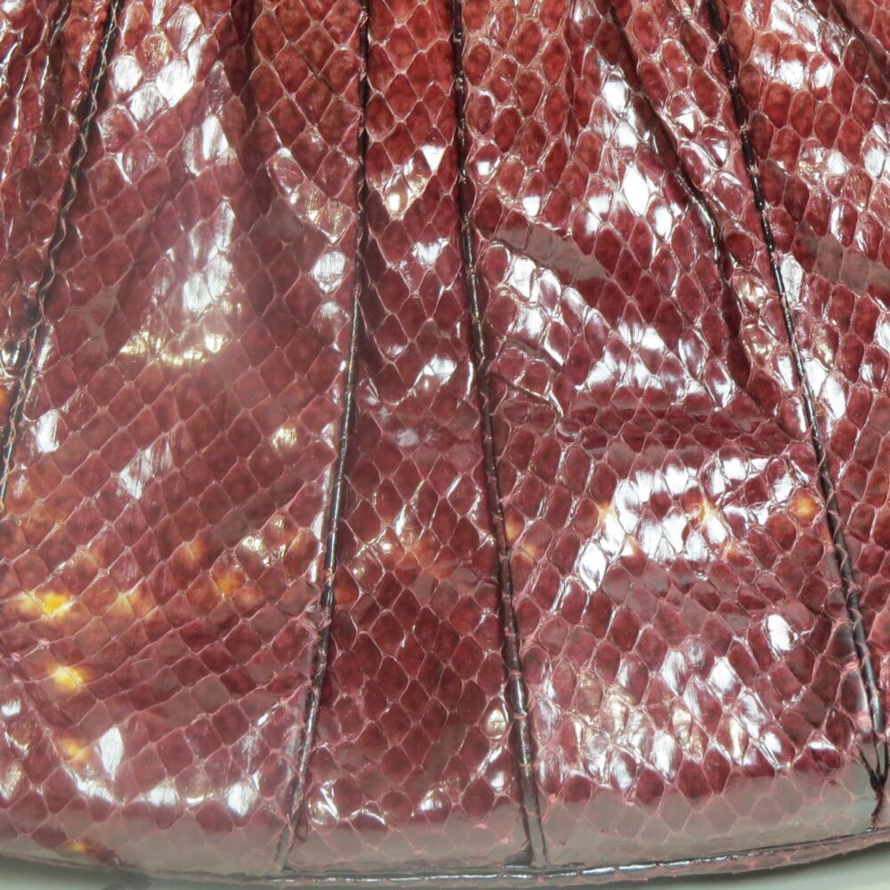 Judith Leiber python clutch bag - Picture 2 of 11